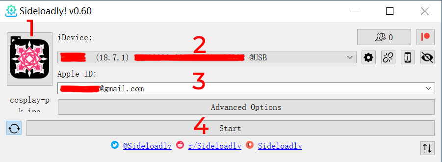 Sideloadly 操作示意 1